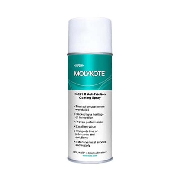 Molykote Coating, Dry Film, Anti-Friction, Black MOLYKOTE D-321-R 400ML AEROSOL CAN - main